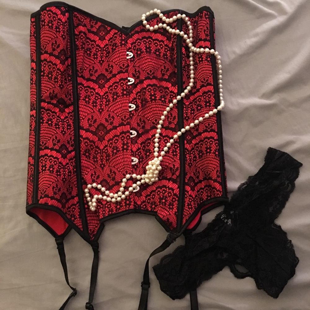 Brand new corset and panty set from adore me